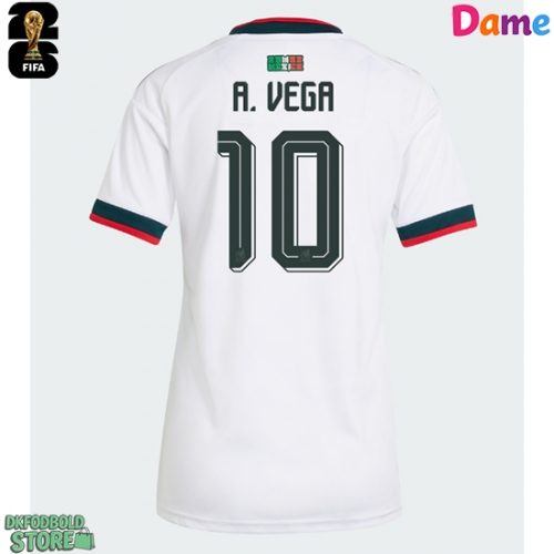 Mexico Alexis Vega #10 Replika Udebanetrøje Dame VM 2026 Kortærmet